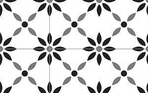 黑白花砖无缝平铺纹理图片-背景图片2401