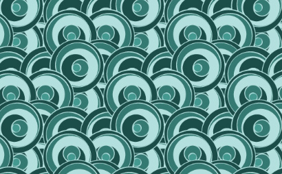纹理图片131-Green Funky Circles