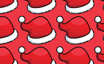 纹理图片5-Seasonal Santa Hats