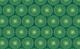 纹理图片111-Green Retro Floral