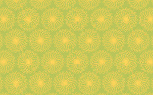 纹理图片113-Lime Retro Floral