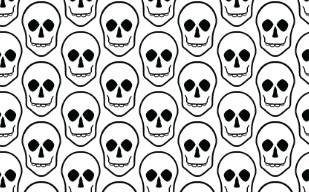纹理图片28-Halloween Skulls 1