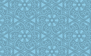 纹理图片46-Ornate Swirl Blue