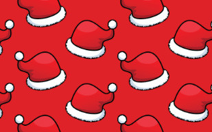 纹理图片6-Christmas Santa Hats