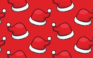 纹理图片6-Christmas Santa Hats