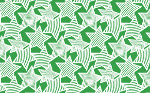 纹理图片95-Green Funky Stars