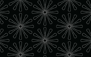 纹理图片98-Black Modern Floral