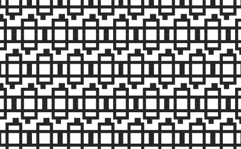 纹理图片2039-中式黑色描边几何图形无缝平铺背景图片