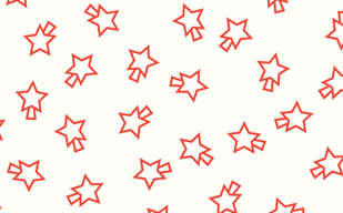 红色线条星星造型树木节日元素无缝平铺背景图片-纹理图片2070