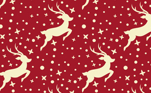 驯鹿剪影圣诞元素无缝平铺背景图片-纹理图片2071