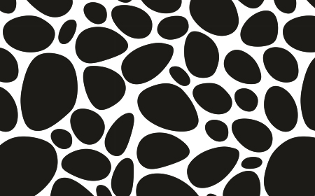 黑色大小鹅软石形状无缝平铺纹理-纹理图片2230