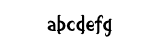 smallburg 字体样式
